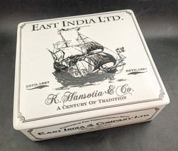 &quot;EAST INDIA &amp; COMPANY LTD&quot; Ceramic Porcelain Cigar Humidor Trinket Box, ... - $40.00