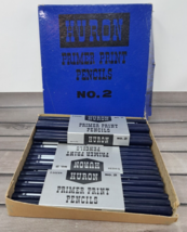 Huron Primer Pencil Lot (45) No. 2 Made in Japan Wood 1950s w Box NEW HTF VTG - £66.49 GBP