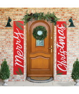 Holiday Time Merry Christmas Banner Hanging Decor, 2 Count - $363.64 MXN