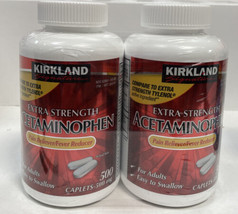 kirkland signature extra strengh Acetaminnophen pain reliever/Fever Reduce 1000 - £16.28 GBP