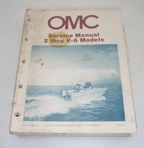 OMC Service Manual 2 Thru V6 Models Service Manual 1982 - $51.98