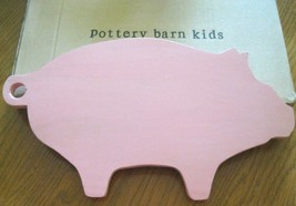 Four Pottery Barn Kids Pig Wood Wall Art 15x9 Nursery Child room Kitchen Craft - £23.28 GBP