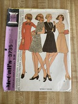 Vintage McCall’s 1973 Pattern, #3735, Misses Dress, Size 16, Bust 38”, Cut - $55.71 MXN