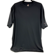 Badger Black Shirt Sport Large Dri fit Moisture Wicking Blank - £7.11 GBP