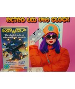 Retro Original backlit LED VHS Clock, AirWolf VHS Case Desk or wall Clock - $487.28 MXN
