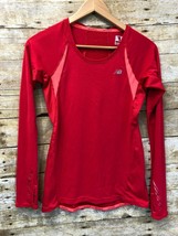 New Balance Women&#39;s Size Small Red Long Sleeve Athletic Top, Free Shipping - £9.89 GBP