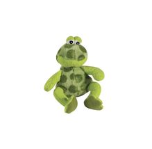 PUREPET Small Dog Toys Croakers Plush Green Frogs Ribbit Croaking Sound Chip Cho - £12.38 GBP+