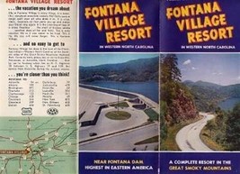 Fontana Village Resort Brochure  &amp; Schedule of Rates North Carolina. 1950&#39;s - $17.80