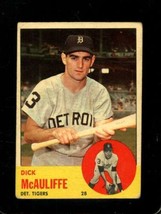 1963 Topps #64 Dick Mcauliffe Good+ Tigers *X72183 - £2.88 GBP