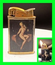 Vintage Evans Supreme Lighter Erotic Nude Woman - Working Condition - VERY RARE  - $197.99