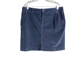 GH Bass &amp; Co Corduroy Mini Skirt Navy Womens Size 12 - £8.28 GBP