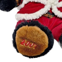 Dan Dee Snowflake Teddy Bear Vest Plaid Christmas Stuffed Animal 2007 13.5&quot; - £23.49 GBP