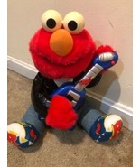 Vintage Rock N Roll Elmo w/ Guitar Plays Music And Shakes Works Great Ty... - £12.34 GBP