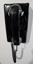 Vintage Bell System Western Electric 554 No Dial Wall Phone Telephone Black - £18.40 GBP