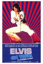 Elvis On Tour Movie Poster 27x40 inches Presley 1972 Rare Out of Print  - $34.99