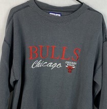 Vintage Chicago Bulls Crewneck Sweatshirt Logo 7 NBA Basketball Men’s Large 90s - £39.86 GBP