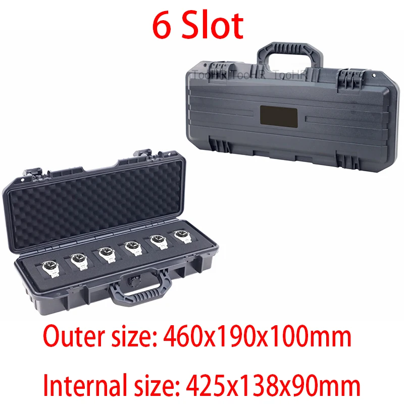 3/4/6Grid Plastic Watch Box Safety Equipment Case Portable Dry Tool Box ... - £90.13 GBP
