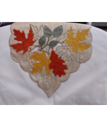 Thanksgiving Table Runner 70 Inches Long Fall Maple Leaves Rustic Decora... - $36.62 CAD