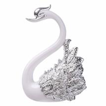 Gifts Baking Supplies DIY Valentine&#39;s Day Cake Topper Gold Silver Swan Cake Deco - £12.06 GBP+