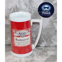 1970s USA Made Thermo-Serv Budweiser Logo Beer Sign Beer Mug Stein Plastic - $16.12