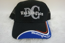 N&amp;T Washington DC Cap Hat Embroidered Mesh Hook Latch Adjustable Black B... - $9.11