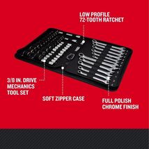 Craftsman 3/8 in. drive Metric and SAE 6 Point Mobile Mechanic's Tool Se... - $99.95