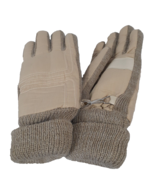 Womens B 7.5-8.5 Tan Polyester Cotton Gloves Fourchette and Cuff Rayon L... - £4.40 GBP