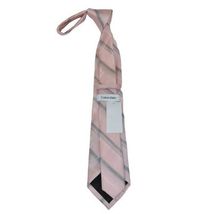 Men's Calvin Klein Tie Classic Woven Silky Feel #Calvin-1 Pink image 2