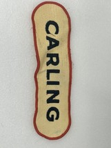 CARLING BEER  9&quot;  PATCH Sew On Embroidered - Vintage - £5.31 GBP