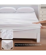 Full Size Fitted Mattress Protector Cover – Fabric Soft &amp; Dust-Proof Wat... - $16.82