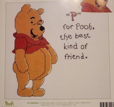 Disney Home Janlynn Winnie Pooh P for Pooh Best Kind of Friend Cross Sti... - $12.95