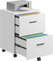 Devaise Wood File Cabinet, 2 Drawer Filing Cabinet For Home Office,, White - $77.99