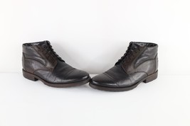 Vtg Clarks Mens 12 Distressed Pebble Grain Leather Ankle Chukkas Chukka ... - $1,651.07 MXN
