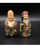 LOT 2 - 7 Gods of Good Fortune Japanese Figurines Tan Good Luck Charms READ - $14.84