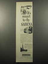 1950 Sabena Belgian Airlines Advertisement - It&#39;s smart to fly Sabena - £14.78 GBP
