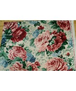 Sewing Cotton Quilting Fabric Waverly Harborview Flowers Pink Blue &amp; Green - $182.05 MXN