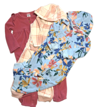 Baby Girl 18 month Fleece Jumpsuits Winter Long Sleeve Carters Lot of 3 - $9.89