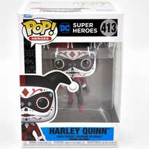 Funko Pop! DC Super Heroes Dia De Los Muertos Harley Quinn #413 Vinyl Figure - £14.23 GBP