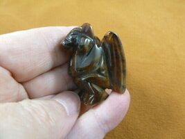 Y-GAR-552 little brown statue GARGOYLE gemstone GARGOYLES Gothic stone c... - $15.79
