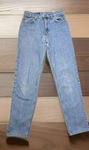 Levi’s 551 Vintage 90s Light Washed Blue Jeans Womans Size 8 Long A - $28.70