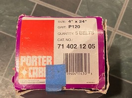 Porter Cable 4&quot; X 24&quot; Purple Abrasives Sanding Belts (5) NEW/Damaged Box... - €14,64 EUR