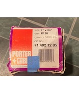 Porter Cable 4&quot; X 24&quot; Purple Abrasives Sanding Belts (5) NEW/Damaged Box... - $319.59 MXN