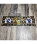 Vintage 80s Pabst Blue Ribbon Beer Faux Stained Glass Bar Sign Plastic Wall - $2,249.35 MXN