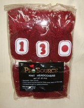 Burgundy/White  Knit Golf Club Head Covers Set of 3 with number tags 1-3... - £7.90 GBP