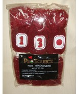 Burgundy/White  Knit Golf Club Head Covers Set of 3 with number tags 1-3... - $188.64 MXN