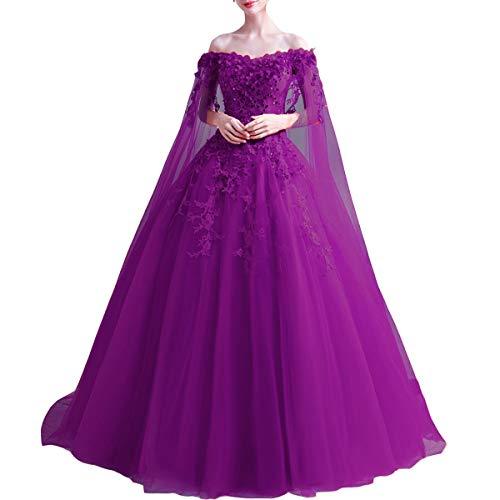 plus size prom dress with cape Plus Mock Neck Cloak Sleeves Chiffon Formal Cape Dress Champagne / 5XL