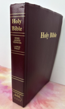 Holy Bible King James Version Large Print ICC Brick Color Soft Cover - £9.60 GBP