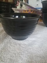 black bowl set of 4 - £42.72 GBP