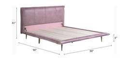 ACME Metis Eastern King Bed in Pink Top Grain Leather BD00560EK - $2,507.10