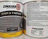 (2 Ct) Zinsser Stain &amp; Varnish Weathered Grey Semi-Gloss Interior 946 mL - £27.24 GBP